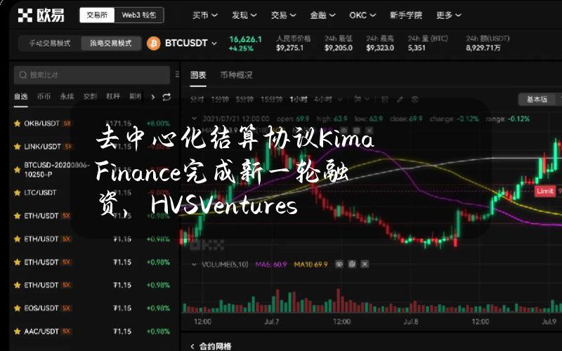 去中心化结算协议KimaFinance完成新一轮融资，HVSVentures参投