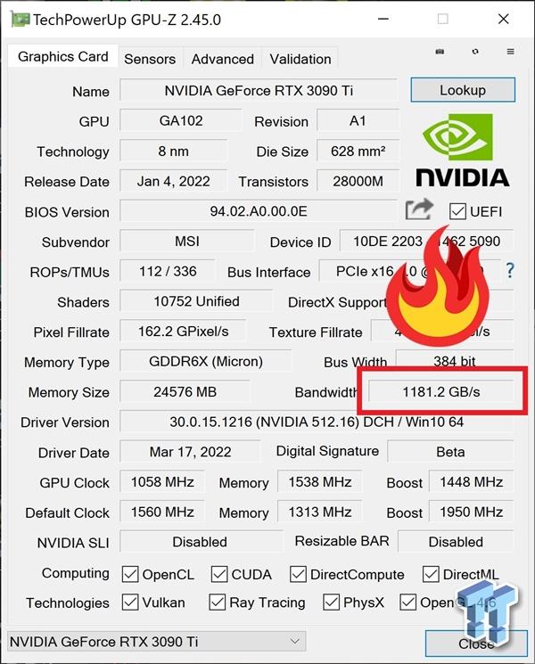 NVIDIA RTX 3090 Ti显存超频24GHz:挖矿性能暴涨25%